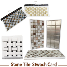 Stone Swatch Card, Plastic Tile Frame , Mosaic Tile Sheet  , Tile Tray
