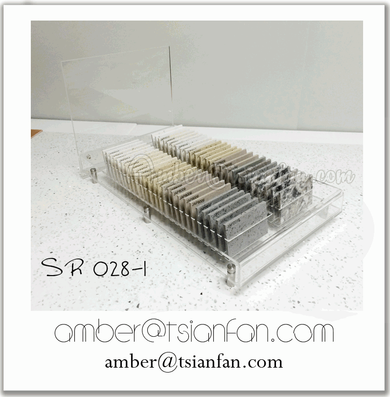 Acylic Worktop Display Stand for Quartz Stone.gif