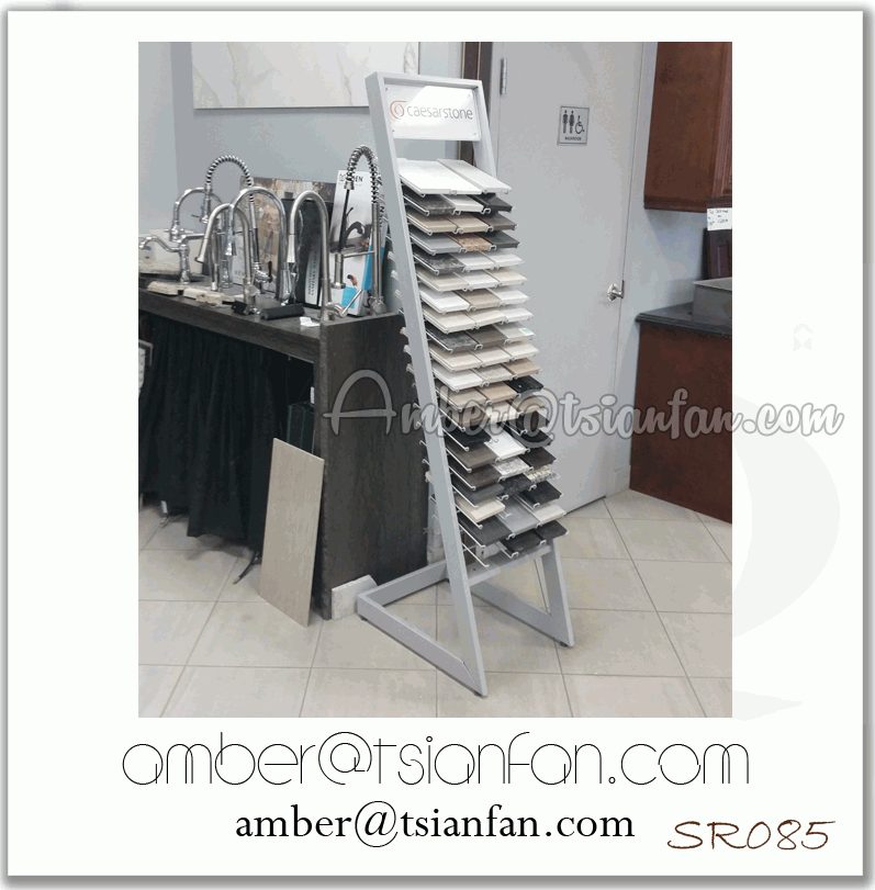 SR085 Caaserstone Stand, Quartz Stone Display Tower.gif