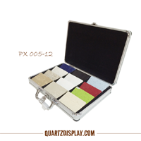 Aluminum Stone Sample Suitcase