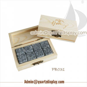 PB031--Wooden quartz stone display box