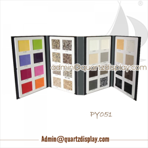 PY050--Plastic quartz stone sample book