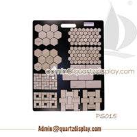 Marble and granite sample display board--PS015