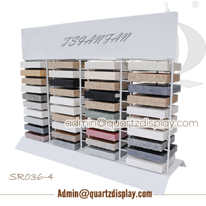 Countertop tile display rack--SR036-4