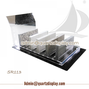 Quartz Stone Desktop Stand , Stone Display Rack--SR113