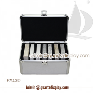 Marble and granite sample display suitcase--PX130