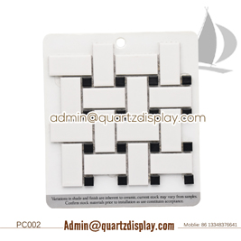Cardboard Stone Mosaic Tile Swatch Card for Display PC002