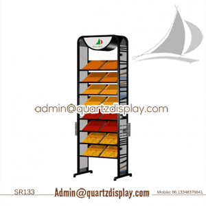 SR133-Stone sample display stand for  granite and marble