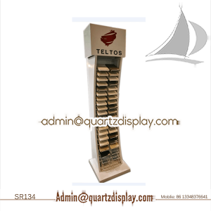 SR134-Custom metal stone sample display rack