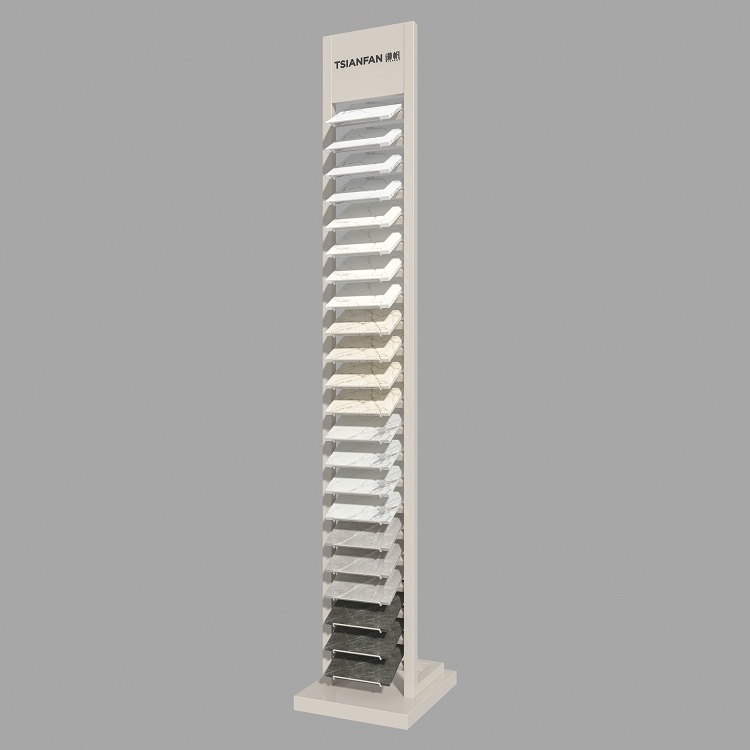 Simple Quartz Stone and Porcelain Tile Sample Tower Stand.jpg
