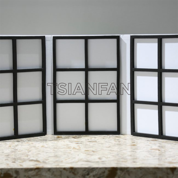 3 Pages Display Folder For Quartz Tile Acrylic Sample Stone Display PY059