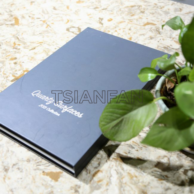 4 Pages Sample Folder Book For Stone Quartz Acrylic Wood Sample Stone Display PY063