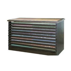 Black Metal Drawer Display Stand For Quartz Or Marble Stone display