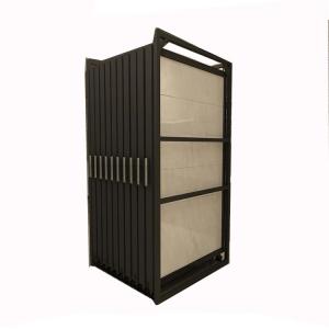 Black Metal Sliding Ceramic Tile Display Stand