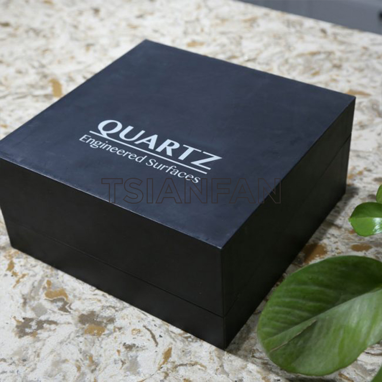 Flip Sample Box Case For Customized Quartz Sample Stone Display