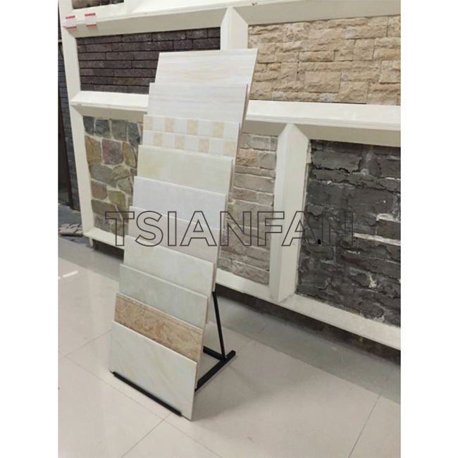 Waterfull Stone Quartz Tile Sample Display Stand For Marble Tile Stone display