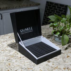 Flip Sample Box Case For Customized Quartz Sample Stone Display