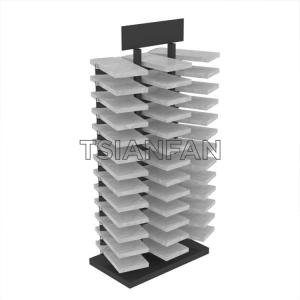 Waterfall Tile Design Metal Or Wooden Showroom Display Shelves