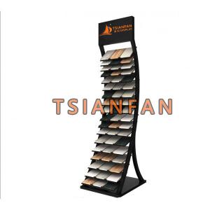 Quartz Stone Displays Tower Natural Stone Sample Rack Stand