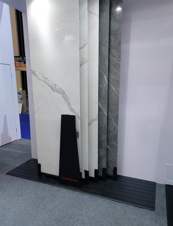 Large slate board sliding tile display rack manufacturers supply