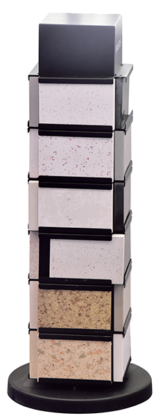 Quartz Stone Display Tower Shopping