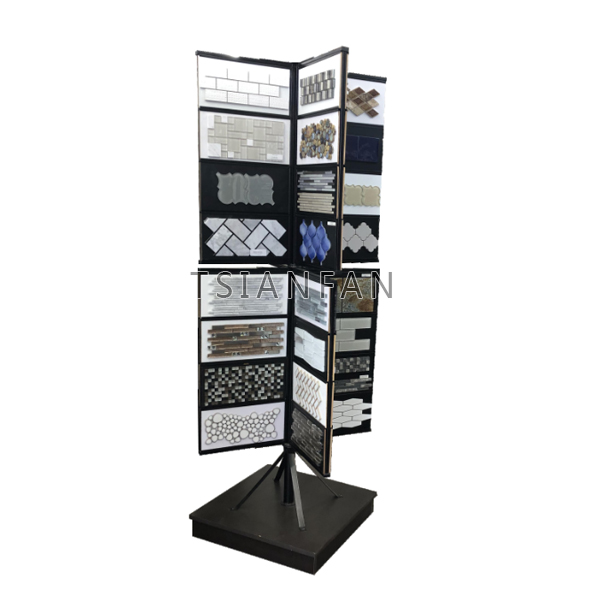 New design showroom Mosaic tile rotating display Display Stand MZ1004