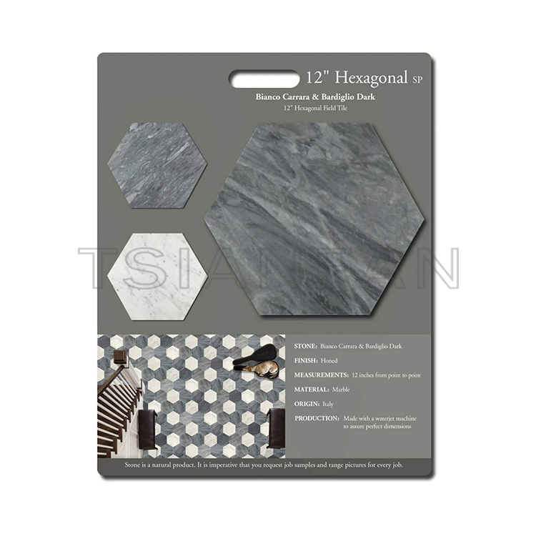 Customize MDF display marble creamic stone sample display board PF005-1